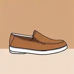 brown slip-on shoes image